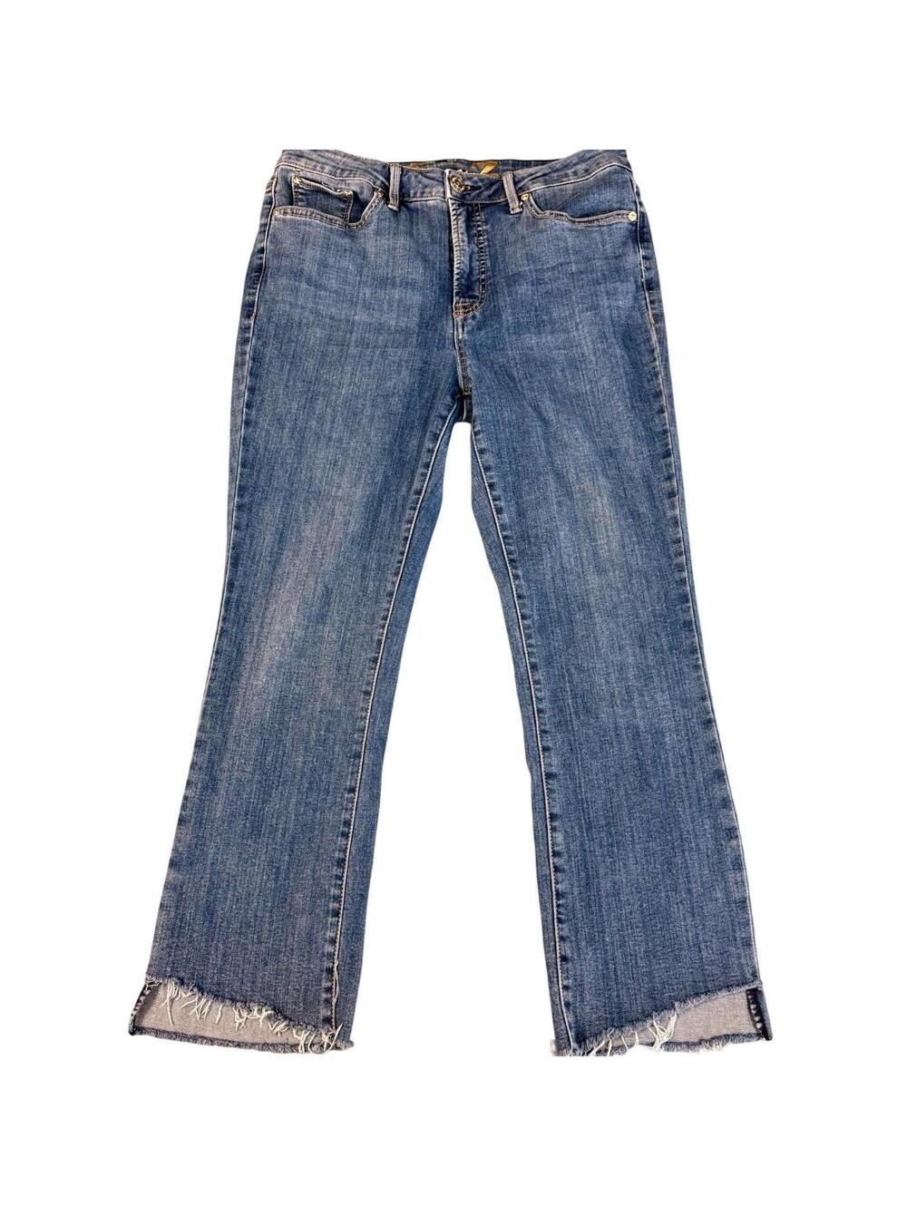 Seven7 jeans womens size 8 bootcut regular fit mid rise blue light wash stretch